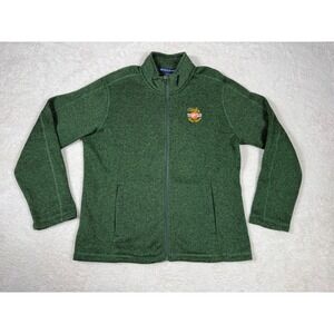 Devon & Jones Sweater Fleece Jacket Womens Large‎ Green Baylor Lady Bears DG793W